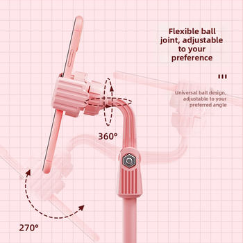 Универсален държач за телефон и таблет — пластмасов, настолен, с възможност за персонализиране, модел Live broadcast bracket