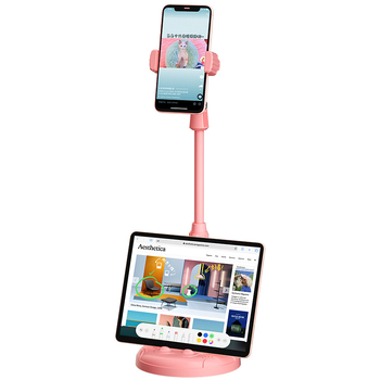 Универсален държач за телефон и таблет — пластмасов, настолен, с възможност за персонализиране, модел Live broadcast bracket