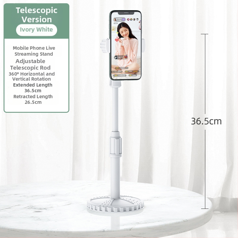 Универсален държач за телефон и таблет — пластмасов, настолен, с възможност за персонализиране, модел Live broadcast bracket