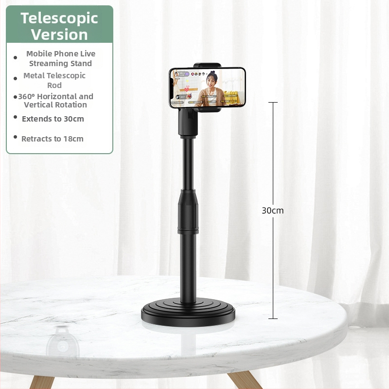 Универсален държач за телефон и таблет — пластмасов, настолен, с възможност за персонализиране, модел Live broadcast bracket