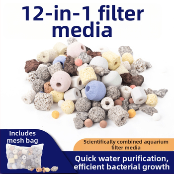 Μέσα φιλτραρίσματος ενυδρείου 12-σε-1: μπάλες καλλιέργειας βακτηριών, κεραμικός δακτύλιος, ηφαιστειακός λίθος, κούφια μπάλες (Υλικό: Άλλο; Κατηγορία Προϊόντος: Άλλο; Όχι εισαγόμενο; Μάρκα: Άλλο; Βάρος: Δες λεπτομέρειες)