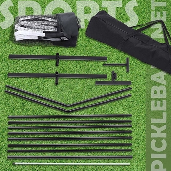 Prenosný rám na sieť pickleball pre vnútorné/vonkajšie použitie – súťažný štandard, kompatibilný s tenisovými stĺpmi