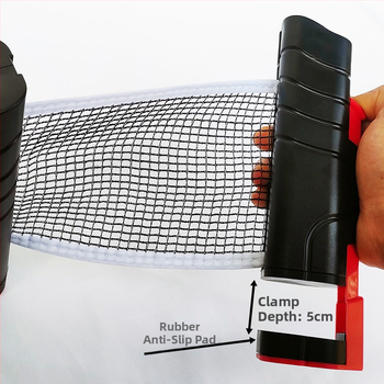 Lauatennise võrgu alus – täiustatud, kaasaskantav ja tõmbatav; ABS+PE; Bränd Spannande; Sobib lauatenisele ja sule-tenisele