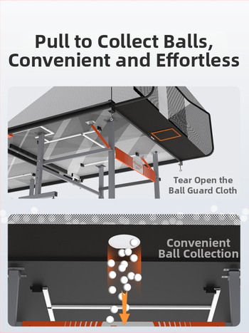 Kaasaskantav lauatennise pallide hoidik võrguga