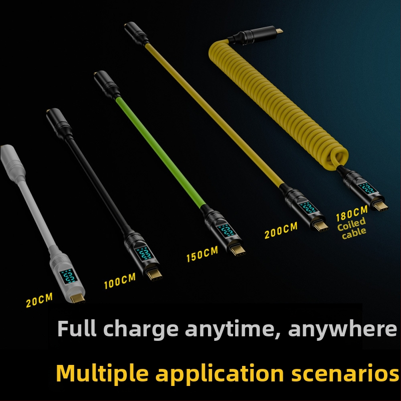 USB-C–USB-C digitaalse kuvaga kaabel, 100W PD, 8K ekraanitransport, kaal 50 g