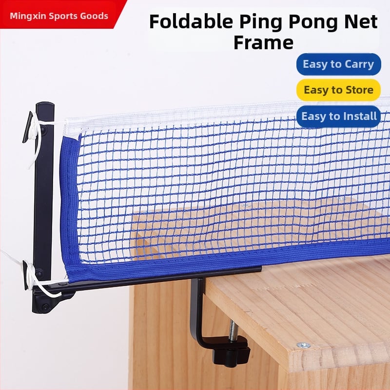 New Whale skladací rám pre sieť na stolný tenis – prenosný stojan na stolný tenis s polyesterovou sieťou a kovovou mriežkou, čistá hmotnosť 795 g