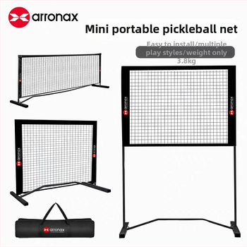 Arronax Prenosná sieť na pickleball s nastaviteľnou dĺžkou a výškou, vhodná do interiéru aj exteriéru, z železa