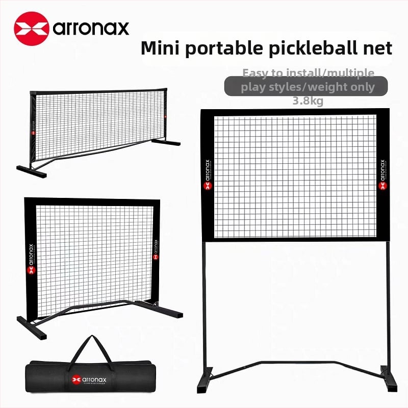 Arronax Prenosná sieť na pickleball s nastaviteľnou dĺžkou a výškou, vhodná do interiéru aj exteriéru, z železa