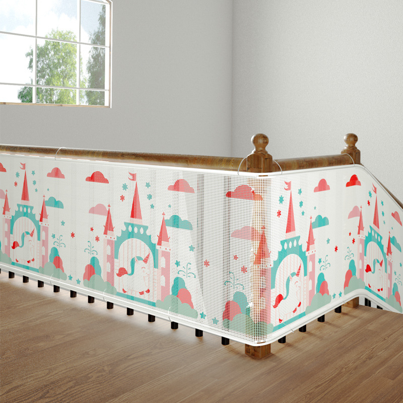 Gyermekek lépcső- és erkélyvédő háló — esés elleni, biztonsági kötélháló