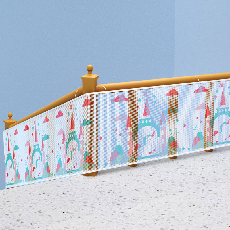 Gyermekek lépcső- és erkélyvédő háló — esés elleni, biztonsági kötélháló