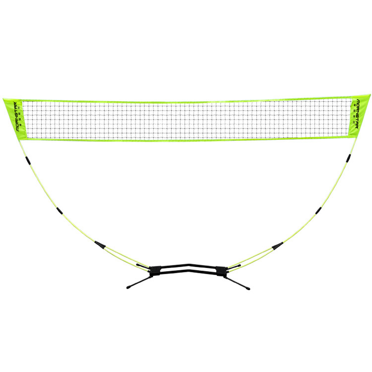 Преносима сгъваема мрежеста рамка за бадминтон, външна употреба, стандартна/професионална класа, мобилна. Марка: Mornstar/Morisdan