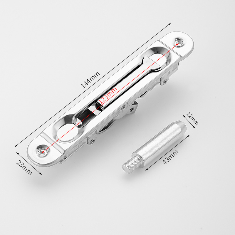 F-тип тайно удължено заключване за двукрилни врати от неръждаема стомана, модел PHWJ, модерен минималистичен стил