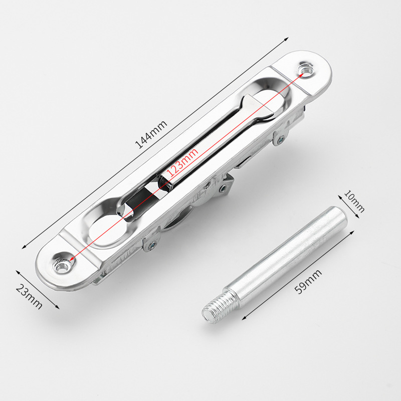 F-тип тайно удължено заключване за двукрилни врати от неръждаема стомана, модел PHWJ, модерен минималистичен стил