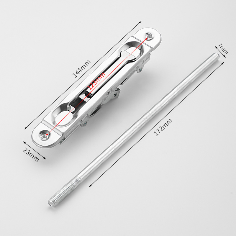 F-тип тайно удължено заключване за двукрилни врати от неръждаема стомана, модел PHWJ, модерен минималистичен стил