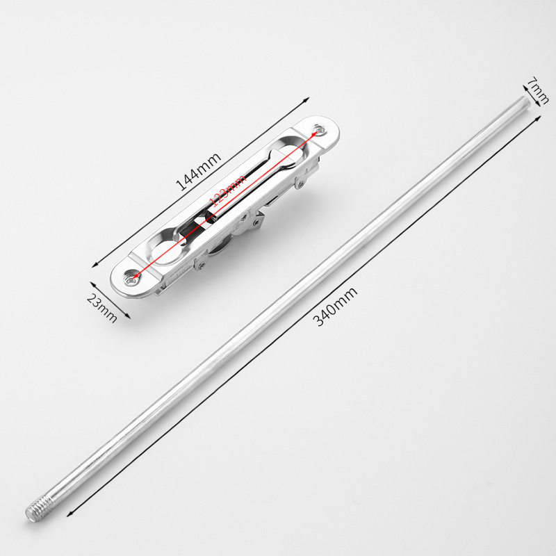 F-тип тайно удължено заключване за двукрилни врати от неръждаема стомана, модел PHWJ, модерен минималистичен стил