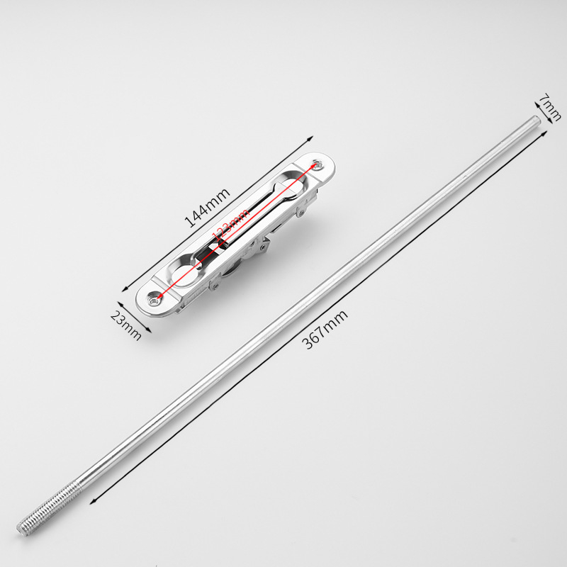 F-тип тайно удължено заключване за двукрилни врати от неръждаема стомана, модел PHWJ, модерен минималистичен стил