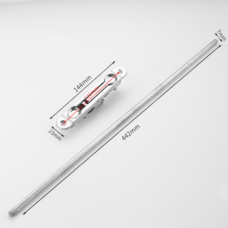 F-тип тайно удължено заключване за двукрилни врати от неръждаема стомана, модел PHWJ, модерен минималистичен стил