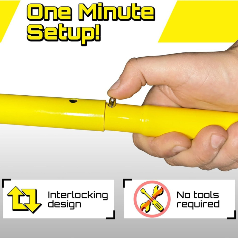 Мрежа за пикълбол за един играч, мини мрежа за тренировка на отскок, полиестер, 3 кг, опаковка 89×22.5×13 см