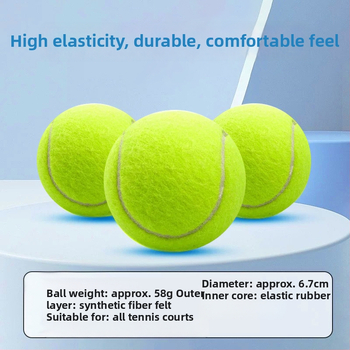 Trénovacie tenisové loptičky Wynison — vysoká elasticita, odolné, tlač loga, prispôsobenie (Značka: Wynison; Materiál: chemické vlákno; Tlač loga: k dispozícii; Prispôsobenie: k dispozícii)
