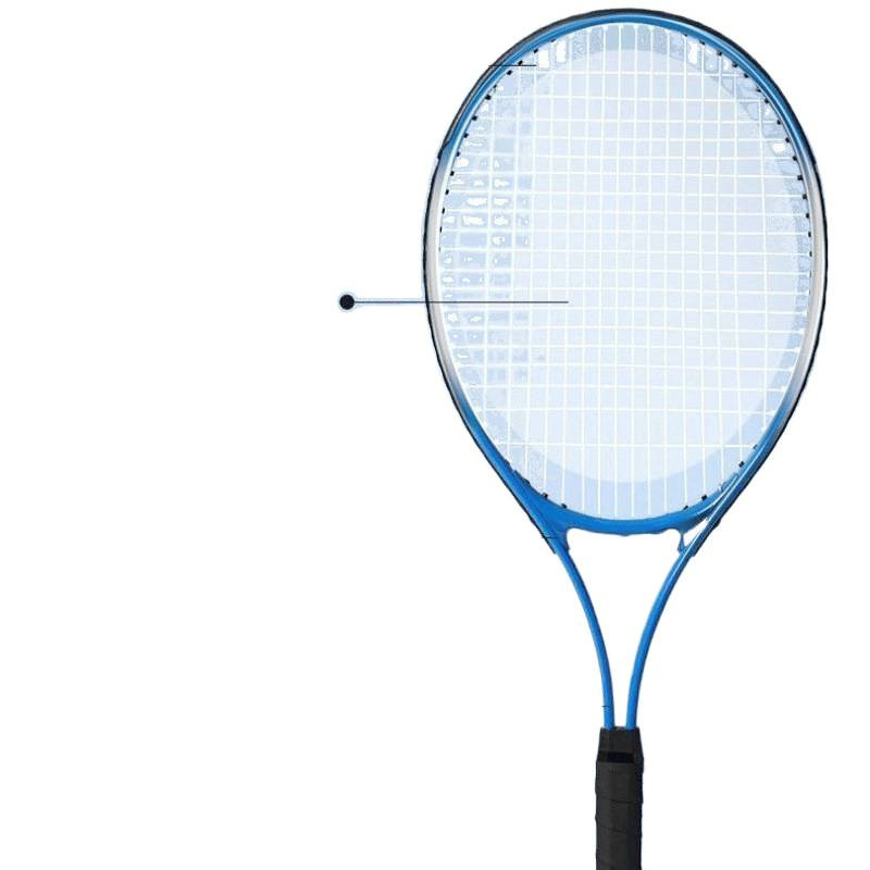 Тенис треньор за единична игра със система за отскок на нишка – детска ракетка за самостоятелна тренировка, синтетично влакно