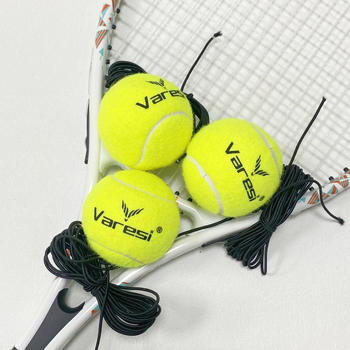 Тенис тренировъчен инструмент за начинаещи със отскок с въже и гума – марка Varesi; Материал: гума; Категория: тенис