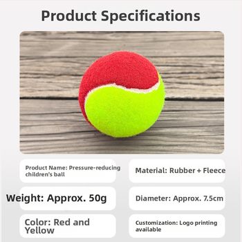 Tenisa apmācību bumba jauniešiem, gumija, izcelsme Linyi, pieejama personalizācija un logotipa drukāšana