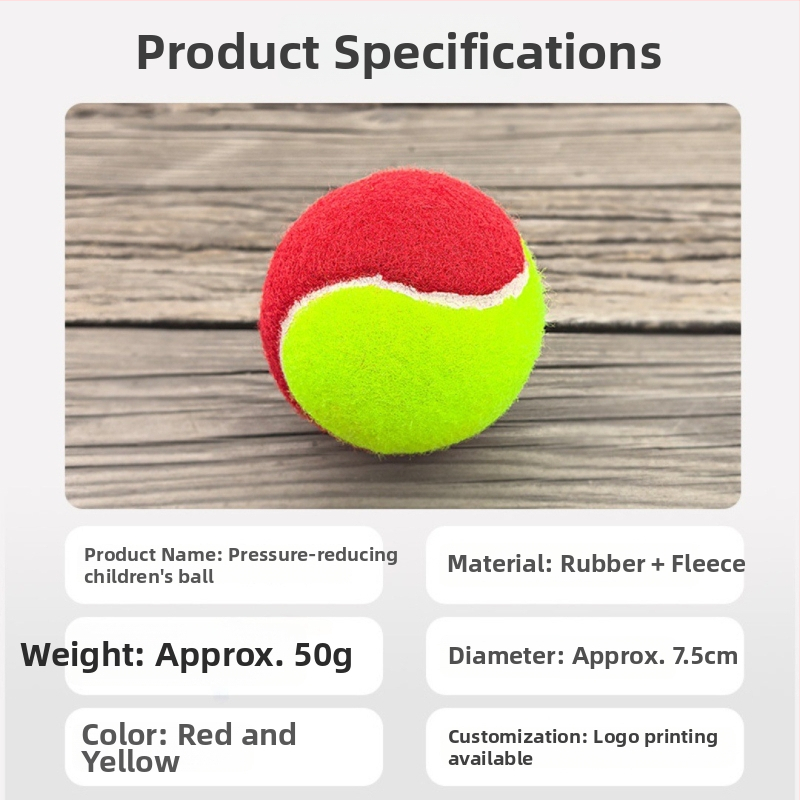 Tenisa apmācību bumba jauniešiem, gumija, izcelsme Linyi, pieejama personalizācija un logotipa drukāšana