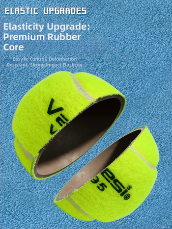 Varesi tenisová lopta pre začiatočníkov – vysoká elasticita, odolná tréningová lopta, materiál chemické vlákno, kód produktu V-495, kategória Tenis, vhodná pre fitness tréningy a ďalšie loptové športy