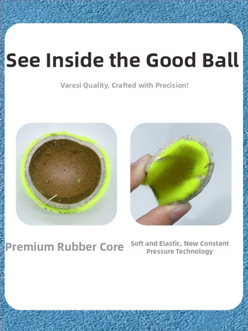 Varesi tenisová lopta pre začiatočníkov – vysoká elasticita, odolná tréningová lopta, materiál chemické vlákno, kód produktu V-495, kategória Tenis, vhodná pre fitness tréningy a ďalšie loptové športy