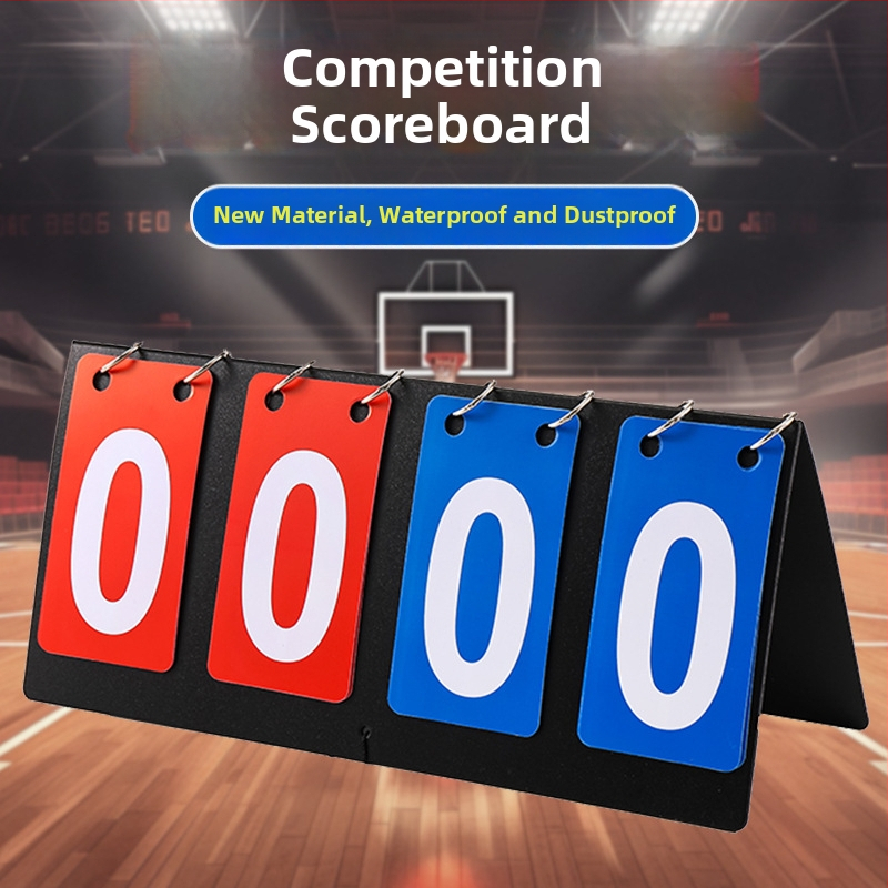 4 ciparu PVC rezultātu tablo basketbolam, futbolam, galda tenisam un biliardam
