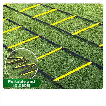 Сгъваема агилити стълба за футболни тренировки - PP + найлон, обучителна помощ