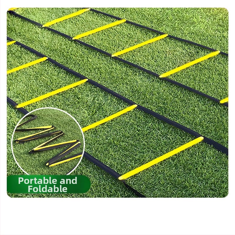 Сгъваема агилити стълба за футболни тренировки - PP + найлон, обучителна помощ