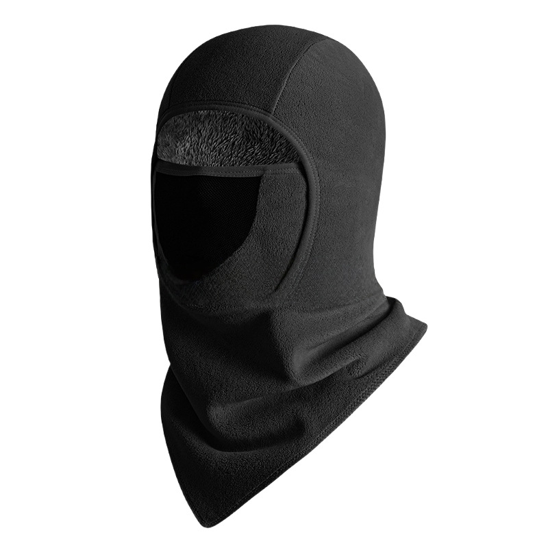 Маска за колоездене със зимно флисово покритие, ветроустойчива и топла защита за лицето, унисекс, ORI велур плат