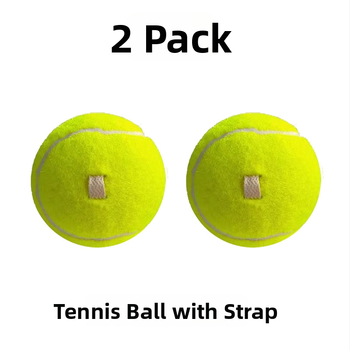 Tenisový tréner na samostatný tréning s upevneným lanom, elastický návratový káblik a lopta z chemickej vlákniny