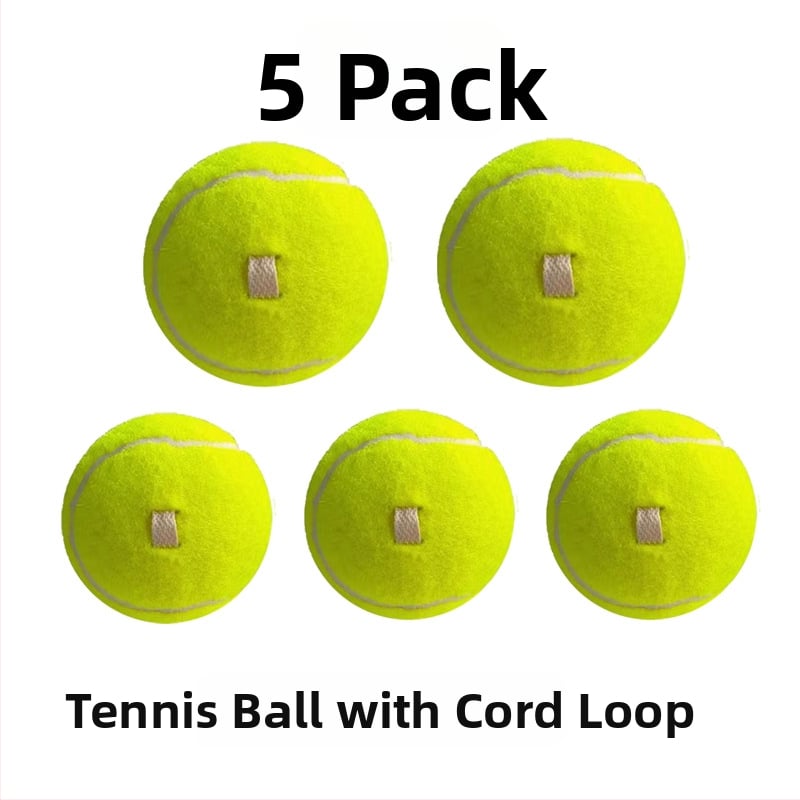 Tenisový tréner na samostatný tréning s upevneným lanom, elastický návratový káblik a lopta z chemickej vlákniny