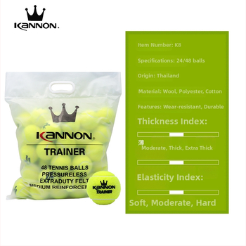 Tenisová tréningová lopta – Kanglong K5/K8, pre dospelých začiatočníkov, profesionálna úroveň, vysoká elasticita, odolná voči oderu z ovčej vlny