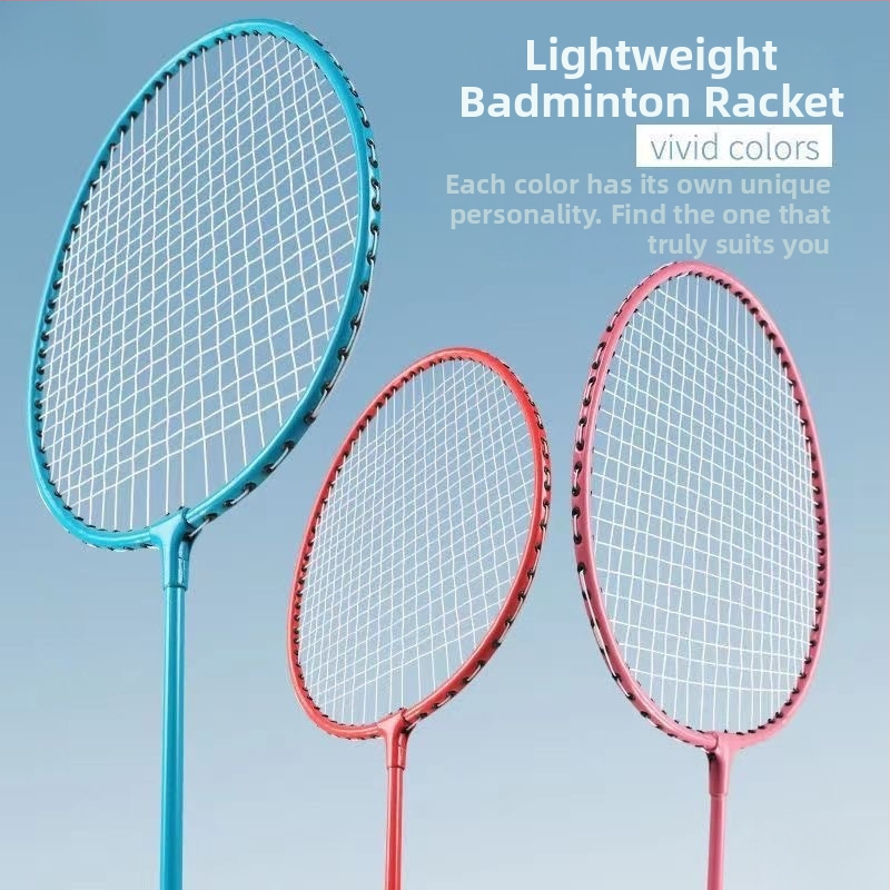 Бадминтон ракета – рамка от алуминиев сплав, тегло 95–100 g, найлонови струни, екстра твърдост, тип удар: прав