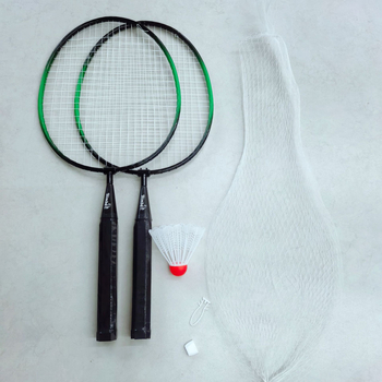 Детска ракета за бадминтон с чанта, феросплавна рама, нейлонови струни, тегло 75–79 g, ръкохватка G4, хоризонтален удар
