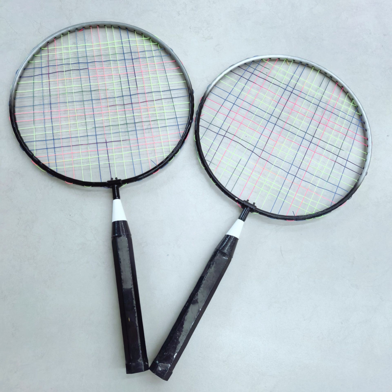 Детска ракета за бадминтон с чанта, феросплавна рама, нейлонови струни, тегло 75–79 g, ръкохватка G4, хоризонтален удар