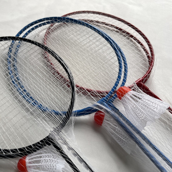 Детска ракета за бадминтон за начинаещи, рама от железен сплав, струни от фибър, тегло 95–100 g, дебелина на дръжката G1, тип ракета: директен удар