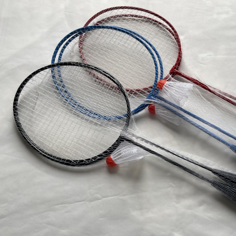 Детска ракета за бадминтон за начинаещи, рама от железен сплав, струни от фибър, тегло 95–100 g, дебелина на дръжката G1, тип ракета: директен удар