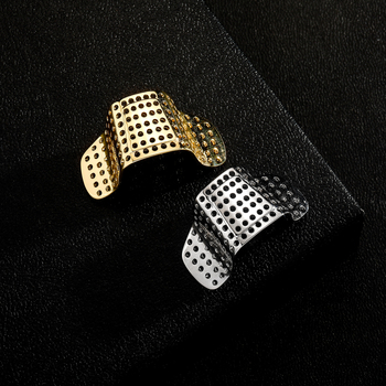 Бижу за нос – унисекс метален носов клип с електроплатина, 14k