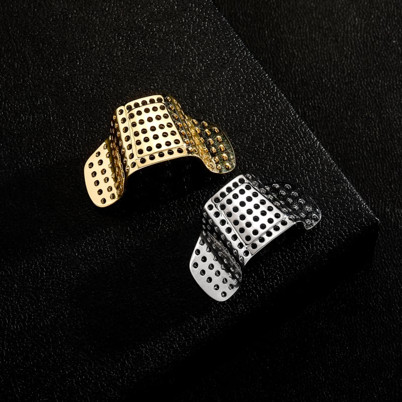 Бижу за нос – унисекс метален носов клип с електроплатина, 14k