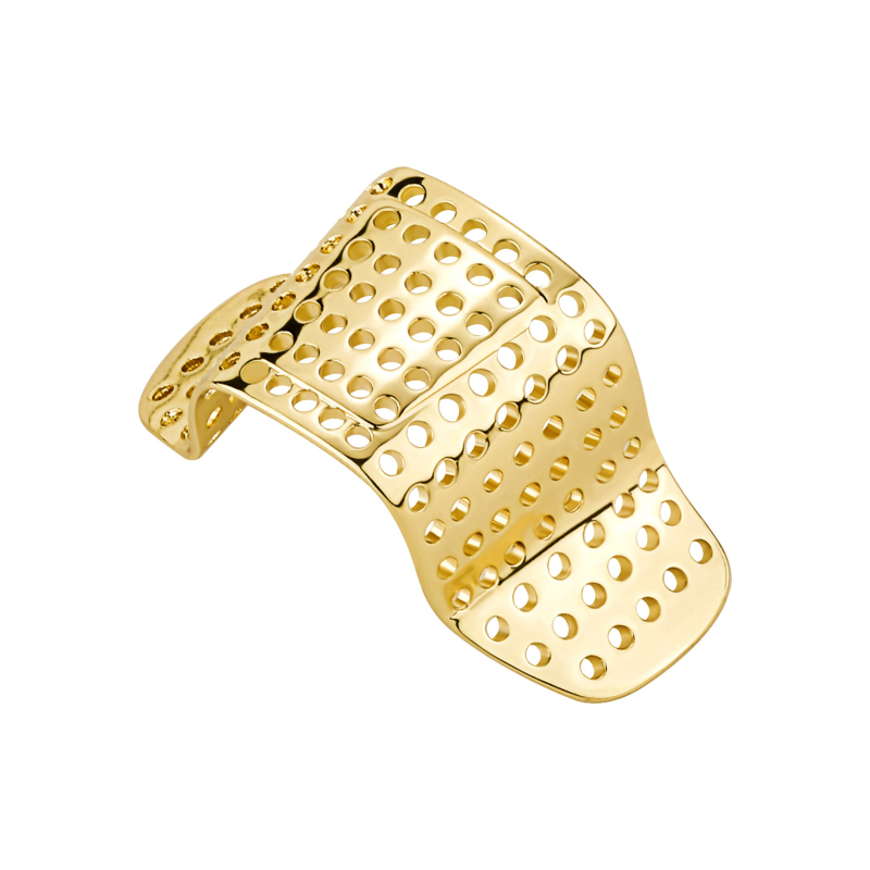 Бижу за нос – унисекс метален носов клип с електроплатина, 14k