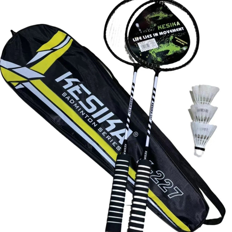 Cosca бадминтон ракета, рамка от железен сплав, тегло 90–94 г, директен удар, комплект от две ракети