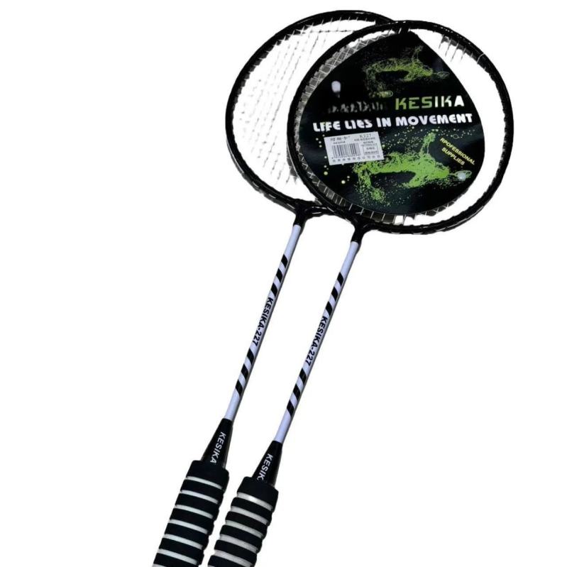 Cosca бадминтон ракета, рамка от железен сплав, тегло 90–94 г, директен удар, комплект от две ракети