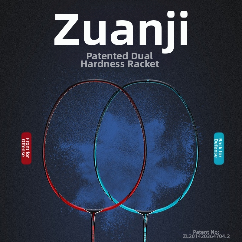 Wind raketa na badminton, rám z karbónových vlákien, hmotnosť 80–84 g, úchyt G5, rovný profil