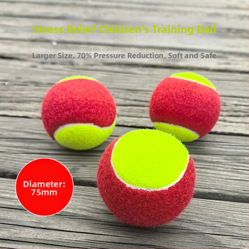 Jemná gumová tenisová loptička na tréning pre deti, nízky tlak, prechodová loptička pre začiatočníkov a tínedžerov