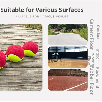 Jemná gumová tenisová loptička na tréning pre deti, nízky tlak, prechodová loptička pre začiatočníkov a tínedžerov