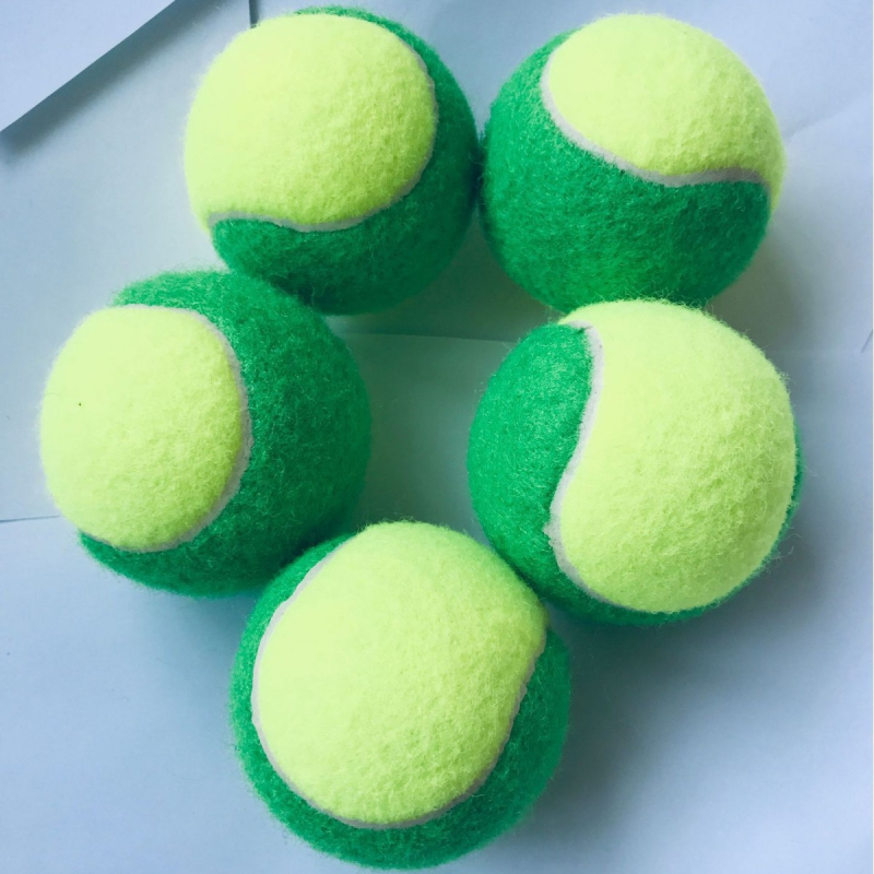 Обучителна тенис топка за деца; гума; подходяща за тенис на маса и федер тенис; обработка и персонализация; печатано лого
